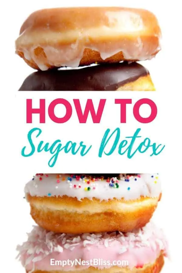 Stack of different sugary donuts with so much sugar you might need a sugar detox