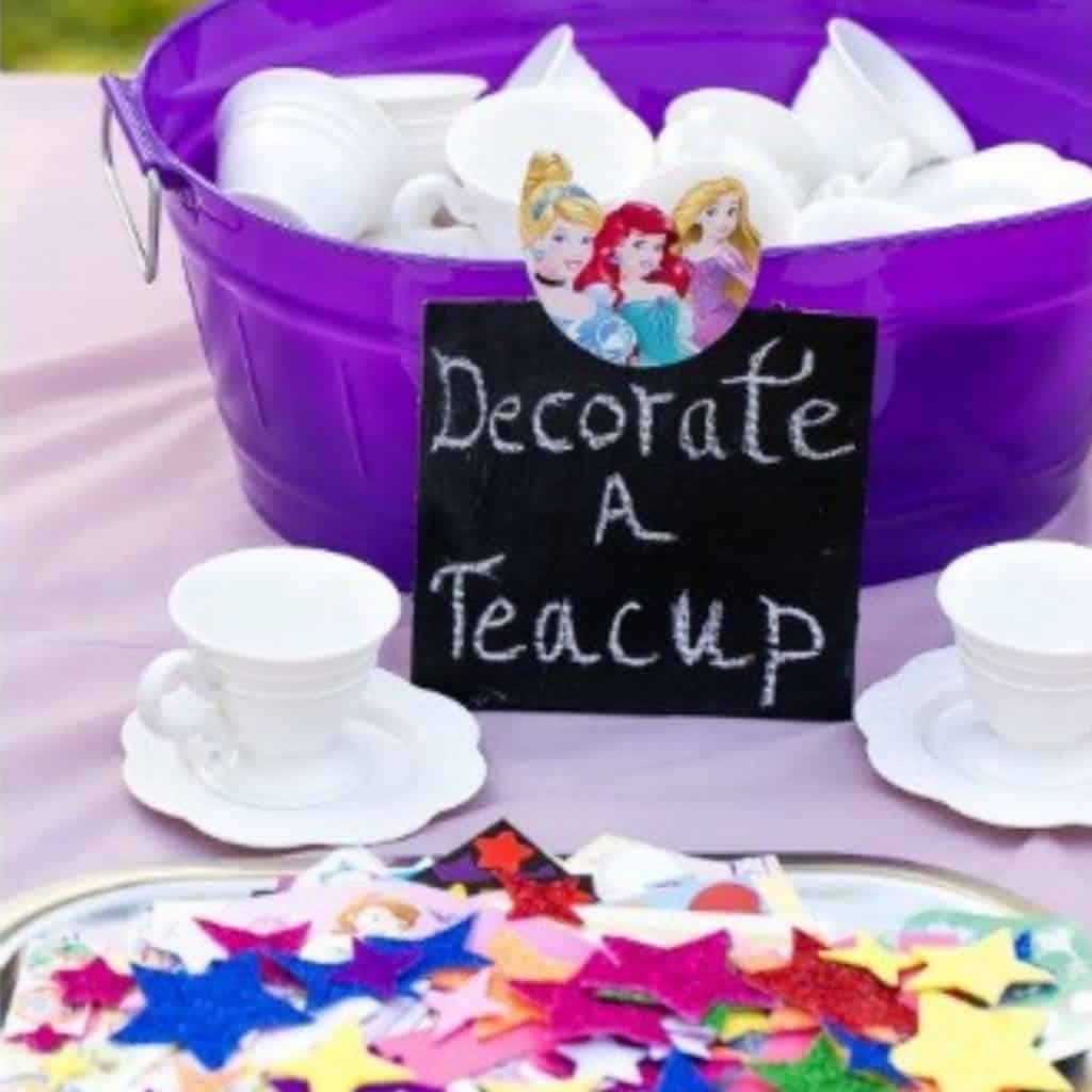 decorate teacup activity