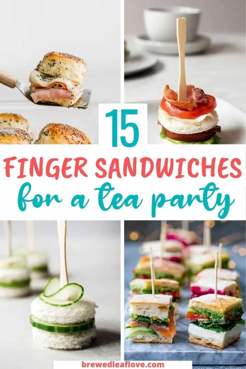 finger sandwich recipes graphic
