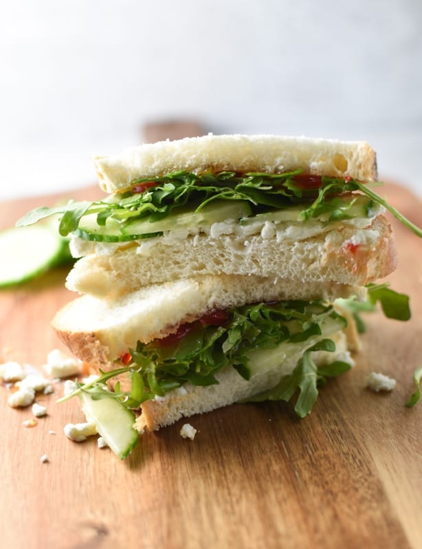 goat cheese finger sandwiches