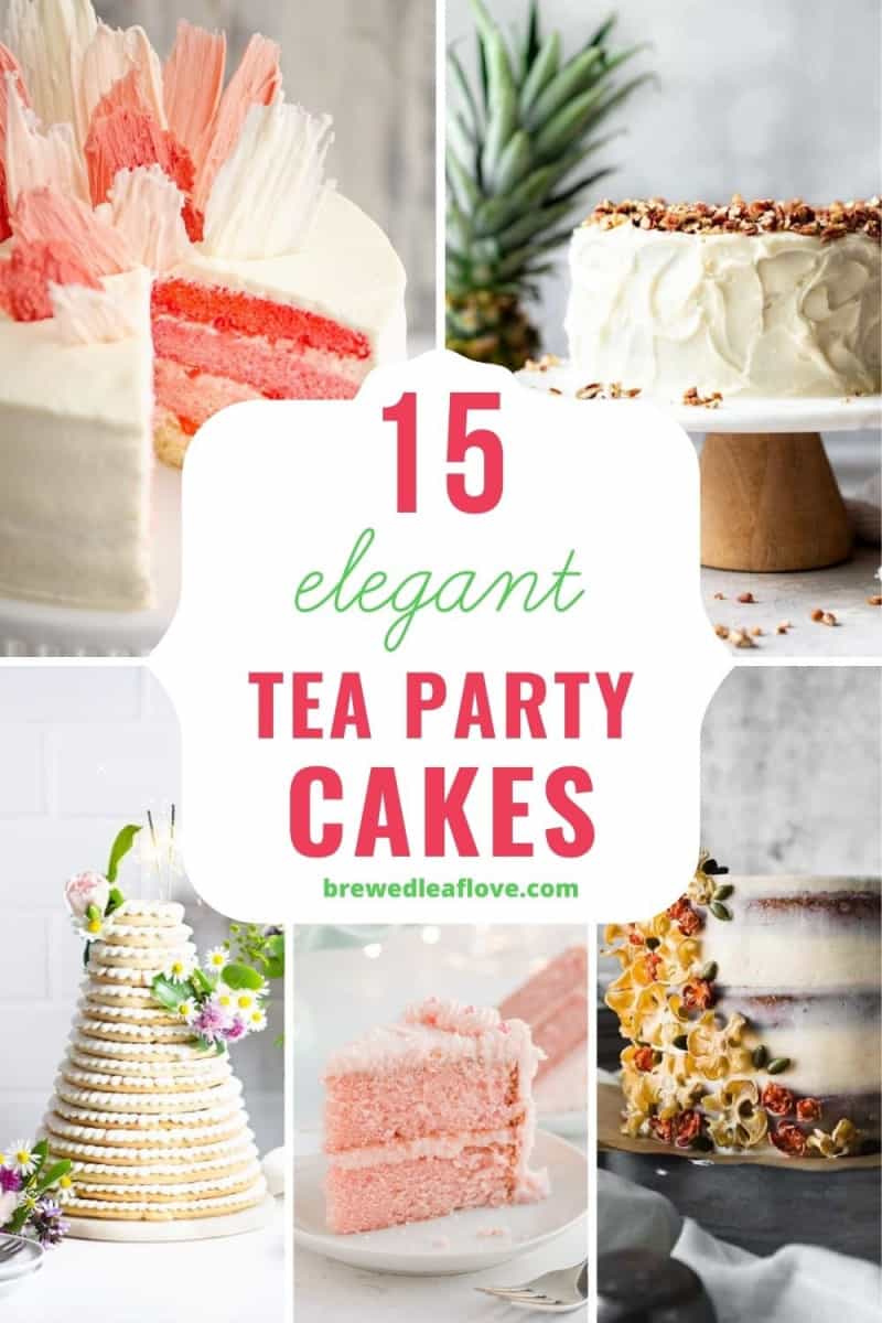 tea party cake ideas graphic
