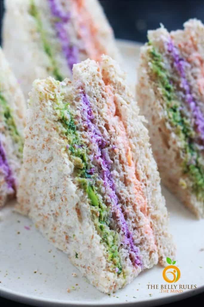 veggie finger sandwiches