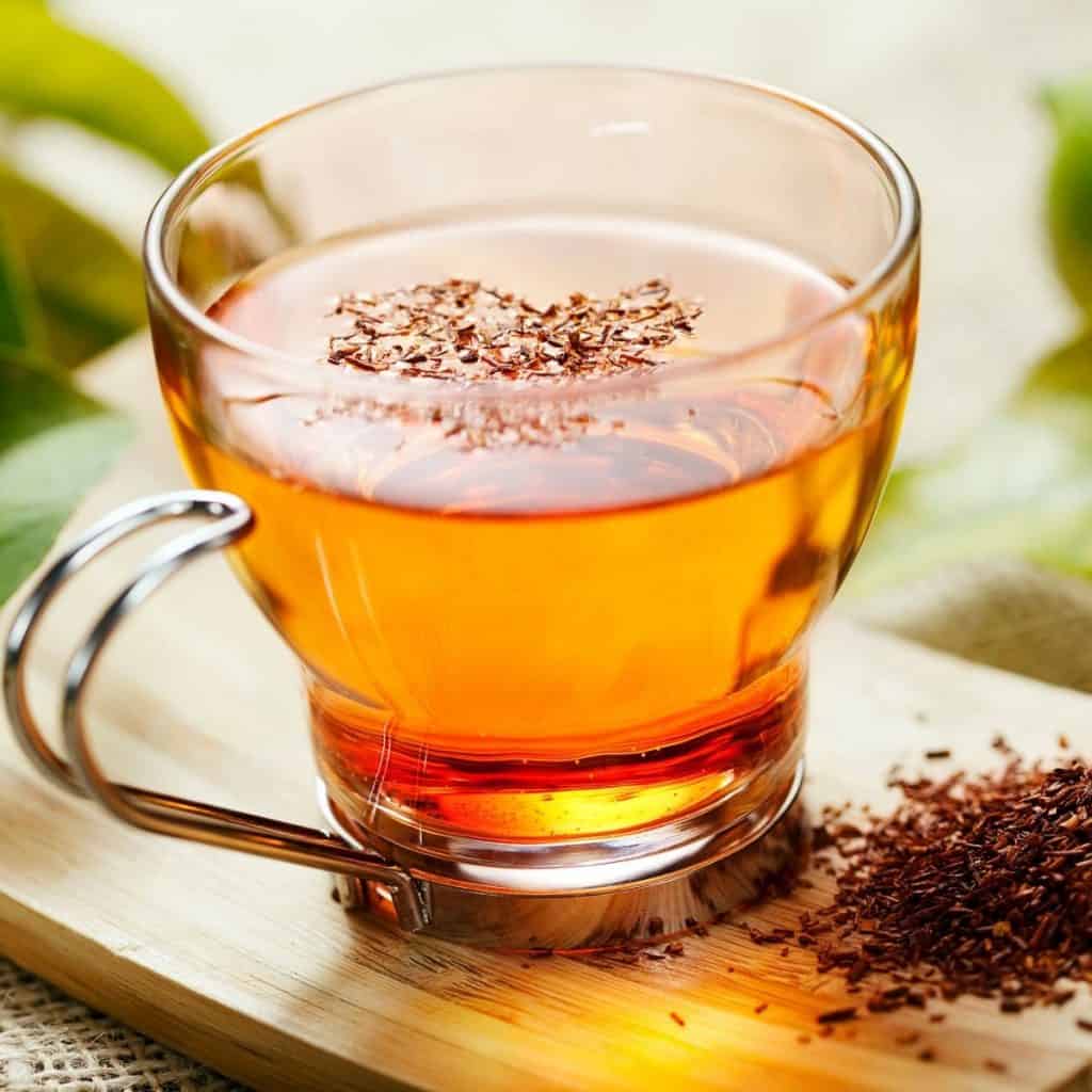 how to brew rooibos tea in a glass tea cup
