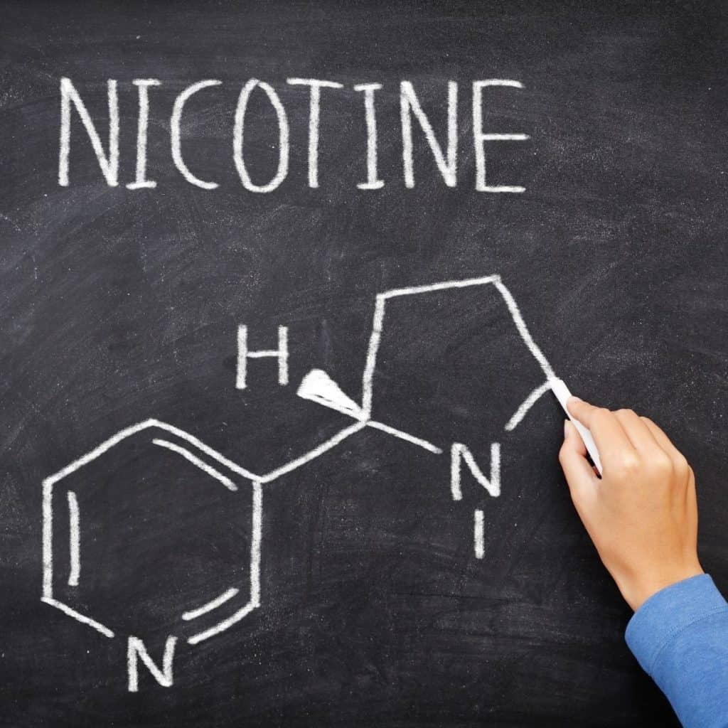 is nicotine in tea addictive