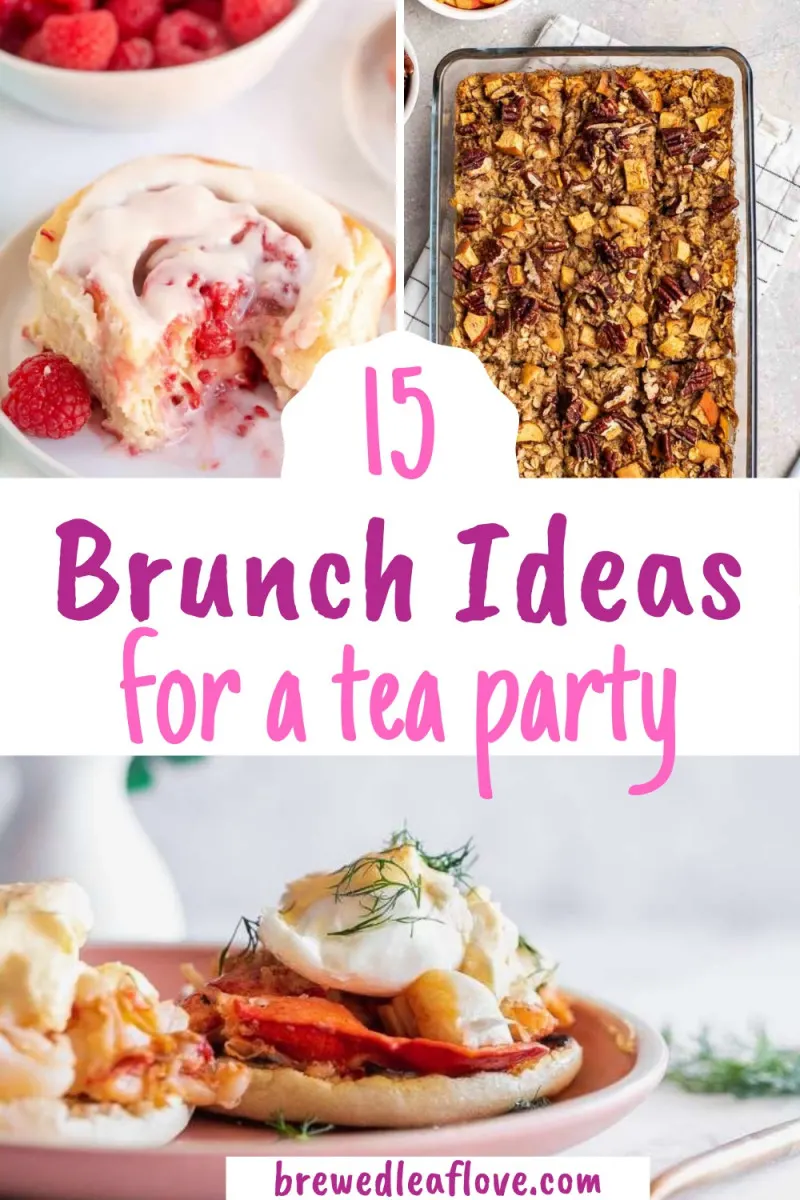 tea party brunch menu ideas graphic