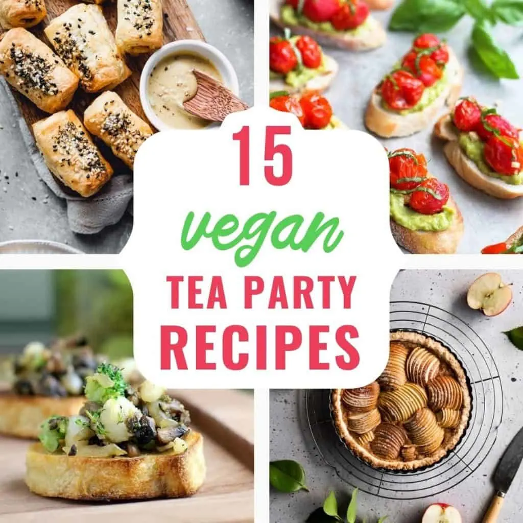 tea party menu vegan