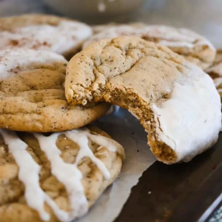 Chai Cookie Recipe with Vanilla Glaze