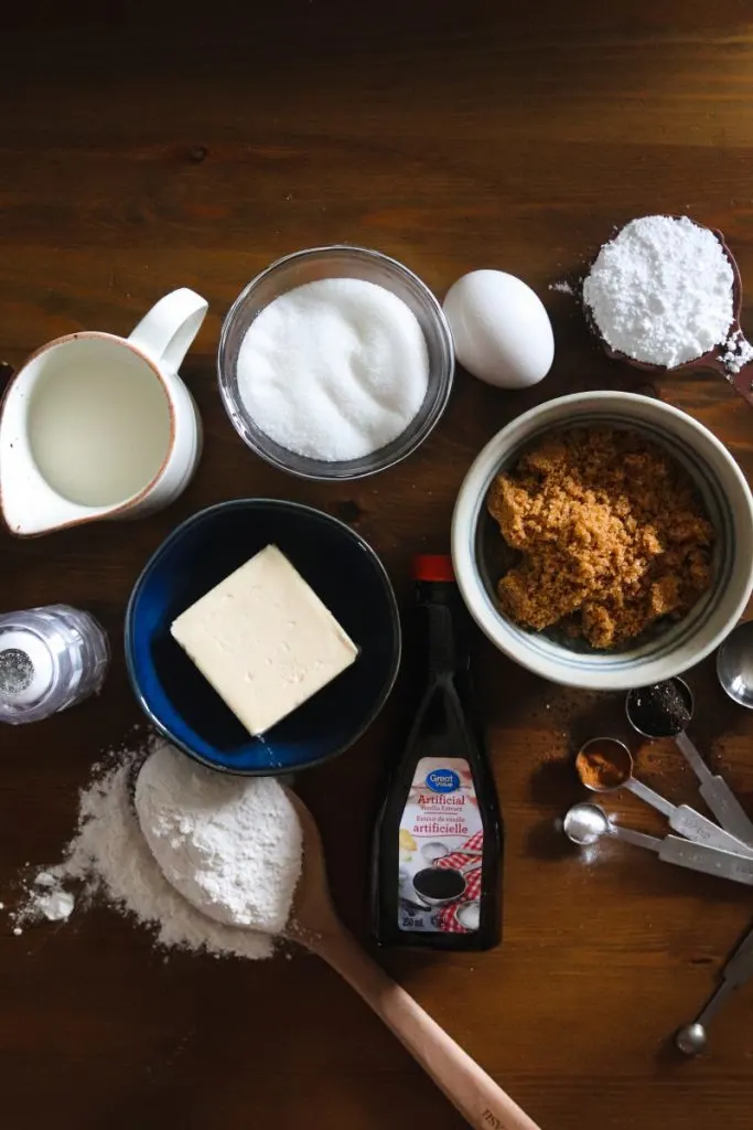 ingredients for chai cookies