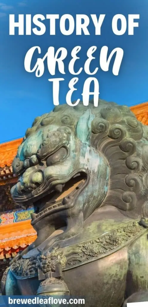 history of green tea graphic