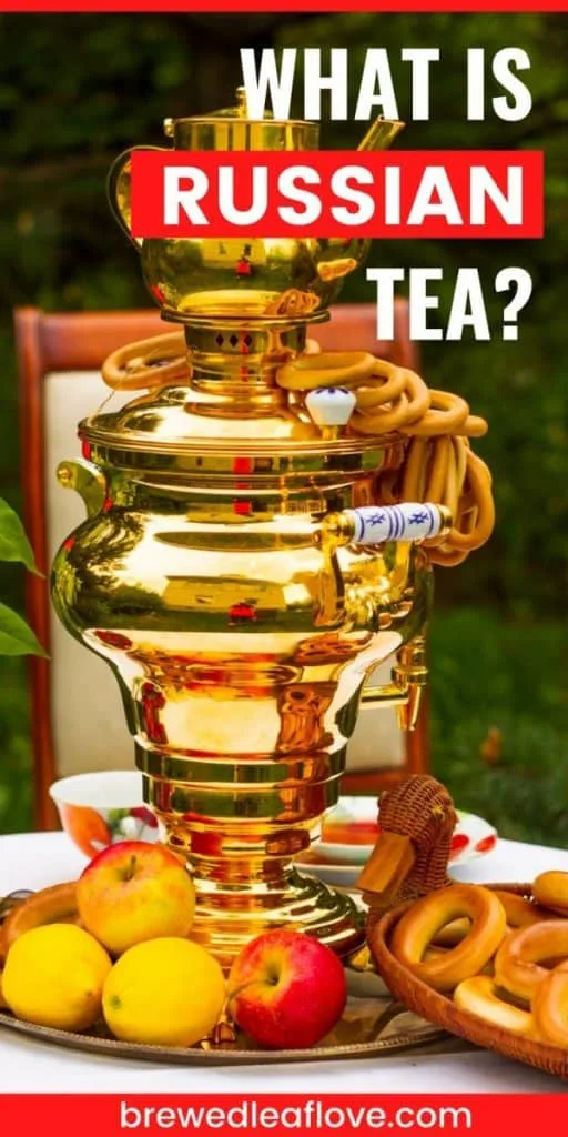 what is russian tea graphic with samovar