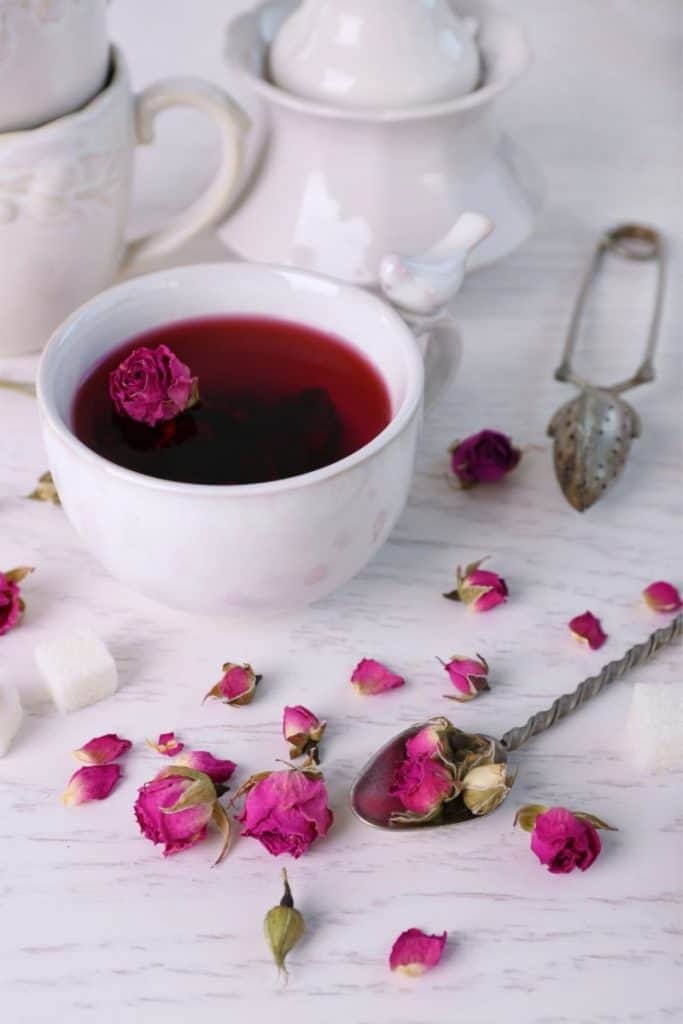 how to make rose tea