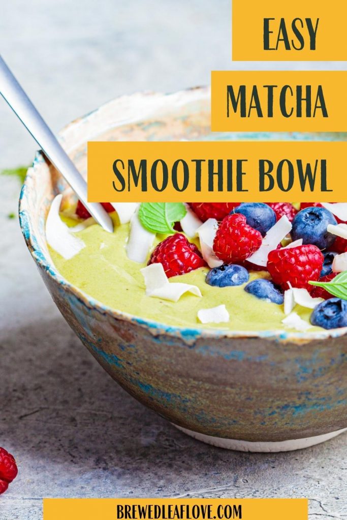 easy matcha smoothie bowl recipe