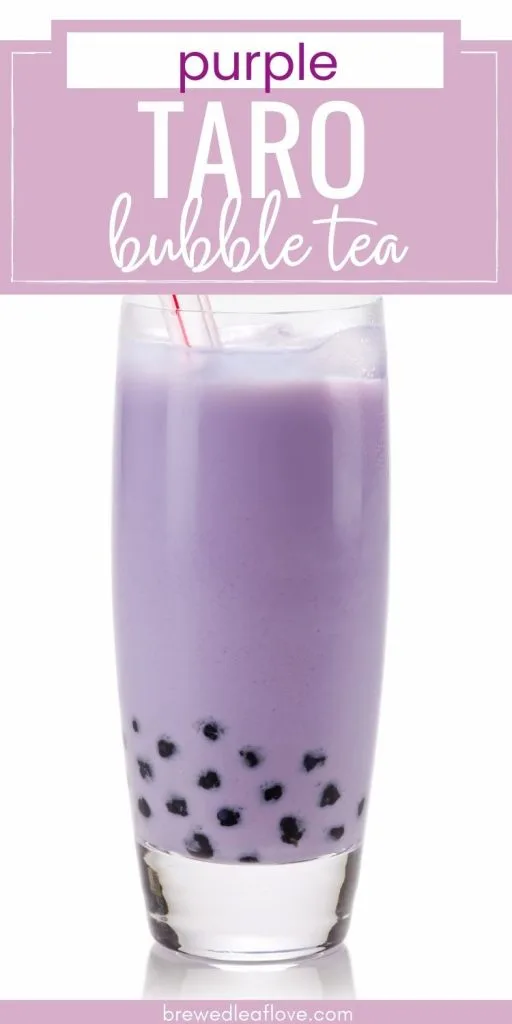 purple taro bubble milk tea