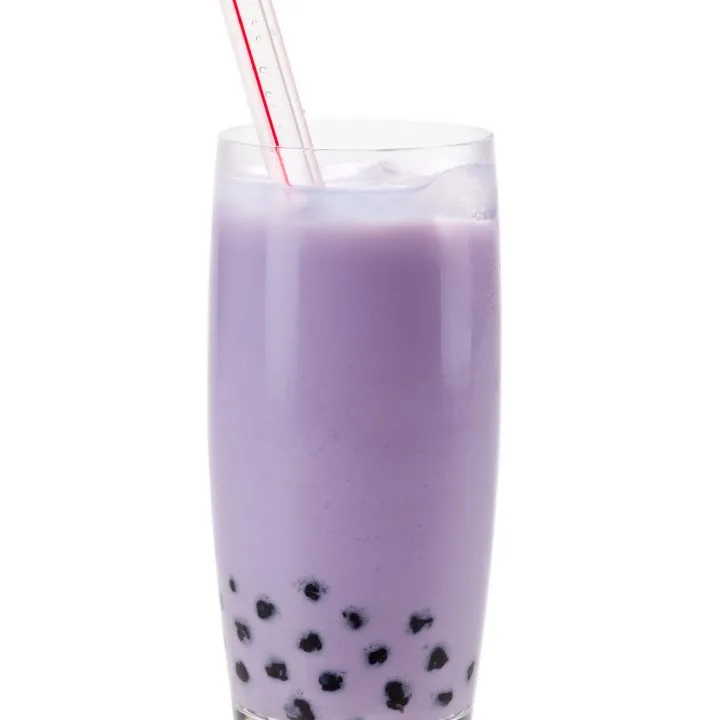 purple taro bubble tea
