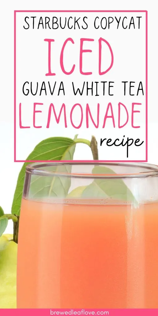 iced guava white tea lemonade copycat recipe