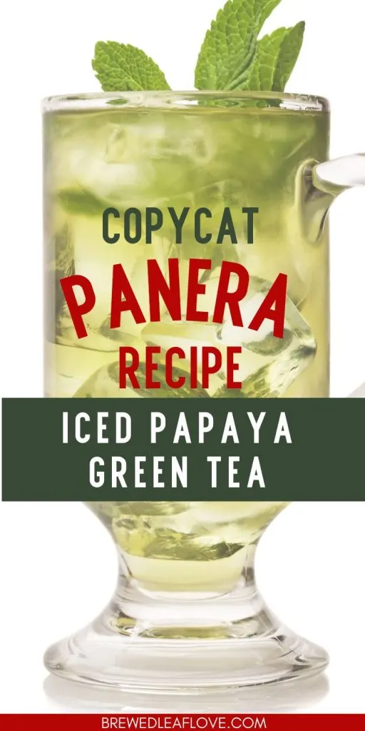 iced papaya green tea panera copycat