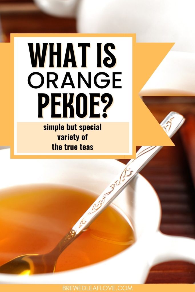 what is orange pekoe black tea good for